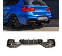 YOUNGERCAR Rear Bumper Diffuser for BMW 2015-2020 F20 F21 M135 M140 1 Series Rear Diffuser Lip Carbon Fiber Style Painted ABS Bumper Splitter Lower Spoiler