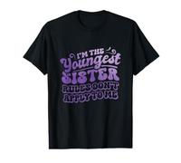 Youngest Sister Rules Don't Apply to Me Funny Matching Value Graphic T-Shirt