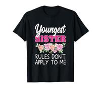 Youngest Sister Rules Don't Apply To Me Sister Funny Sibling T-Shirt