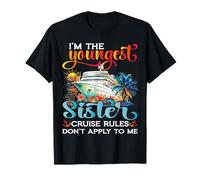 Youngest Sister Rules Don't Apply To Me Sisters Cruise 2025 T-Shirt