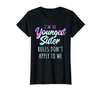 Youngest Sister Shirt Rules Don't Apply To Me Funny Sisters T-Shirt