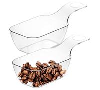 Youngever 12 Pack Plastic Kitchen Scoops, Clear Coffee Scoops for Coffee, Tea, Sugar, Protein Powder