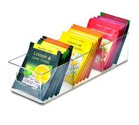 Youngever 2 Pack Plastic Tea Packet Organisers, 21CM x 7CM x 5CM, Tea Packet Holder