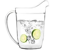 Youngever 2L Plastic Pitcher, Large Clear Water Jug, 2L Water Pitcher