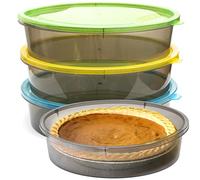 Youngever 3 Pack Pie Containers, Plastic Food Storage Containers, Fresh Pie Keeper