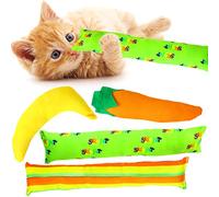 Youngever 4 Pack Cat Kicker Toys for Kitty, Puppy & Kitten - Interactive Cat Toys with Cotton Fabric