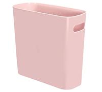 Youngever 5.5L Slim Trash Can, Re-usable 5.5L Plastic Garbage Container Bin, Small Trash Bin with Handles for Home Office, Living Room, Study Room, Kitchen, Bathroom (Pink)