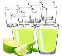 Youngever 8 Pack 500ML Bistro Clear Plastic Tumblers, Re-usable Plastic Drinking Glasses, Plastic Cups, Unbreakable Glasses