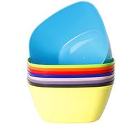 Youngever 9 Pack 1000ML Plastic Bowls, Large Cereal Bowls, Large Soup Bowls (Rainbow Color)