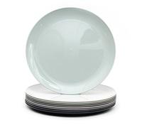 Youngever 9 Pack 20CM Re-usable Plastic Plates, Small Plates, Salad Plates, Dessert Plates, Set of 9 (Urban Color)