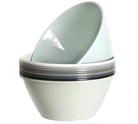 Youngever 9 Pack 3500ML Plastic Mixing and Serving Bowls, Re-usable Large Popcorn Bowls, Salad Bowls, Chip and Dip Serving Bowls, Set of 9 (Urban)