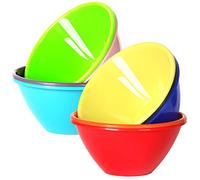Youngever 9 Pack 650ml Re-usable Plastic Bowls, Cereal Bowls, Soup Bowls, Set of 9 in 9 Assorted Colors