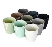 Youngever 9 Pack Re-usable 250ML Kids Cups, Kids Plastic Cups, Kids Drinking Cups, Toddler Cups in 9 Assorted Colors (Urban)
