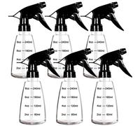 Youngever Pack Clear Empty Plastic Spray Bottles, Spray 6 250ML