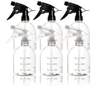 Youngever Pack Empty Plastic Spray Bottles, Spray 6 500ML (3 3 Black)