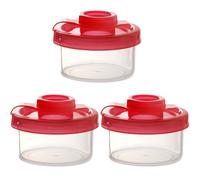 Youngever Pack Plastic Salt and Pepper Shakers, Clear Salt 3 (Small)