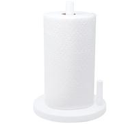 Youngever Plastic Paper Towel Holders, Standing Paper Towel Organizer, White Paper Towel Dispenser for Kitchen, Countertop, Dining Table
