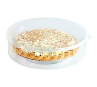 Youngever Plastic Pie Container, Clear Round Food Storage Container with Lid, Fresh Pie Keeper, Cupcake Carrier, Food Container for Cupcakes, Cookies, Cheesecakes