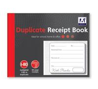 Youngland 1-80 Pages Numbered Duplicate Receipt Book, Half Size Duplicate Receipt Book for Business, Home, Office, Shop and Warehouse (Pack of 1)