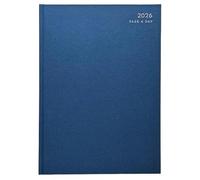 Youngland 2026 A5 Full Page a Day Classic Diary Year Planner Hardback Cover Office/home diary planner (Blue)