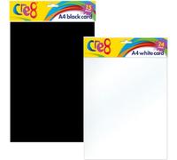 Youngland® A4 Black Card (15 Sheets) & White Card (24 Sheets) - Premium Crafting Pack