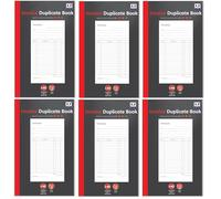 Youngland A5 invoice Duplicate Books Small Business - Invoice Pad Self Employed - Cash invoice Book Carbon Paper - Microperforated Tear-Out Sheets 1-80 Numbered Pages (6)