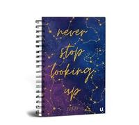 Youngland A5 Spiral WTV Slogan Academic Diary 2023-24 - Dream Big, Never Stop Looking Up, and Make Today Happen (Never Stop Looking Up)