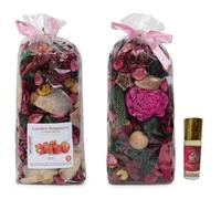 Youngland Strawberry Potpourri Bags - Fragrant Rose Scented Dried Flowers for Spring Decor, Home Fragrance, and Valentine's Day - 2 Bags (8.4oz) (Strawberry)
