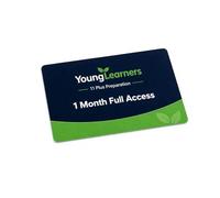YoungLearners 11 Plus Revision - 1 Month Full Access Card - Maths, English, Verbal & Non-Verbal Reasoning