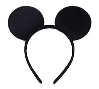 Youngly ® Minnie Mouse Polka Dot Headband with Red Bow & Black Mickey Mouse Ears Headband Fancy Dress Accessories Girls Costume Parties Aliceband.