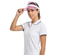 Youngly UV Protection Visor Hat for Men & Women - Lightweight, Adjustable & Durable Sun Hat for Golf, Tennis, Hiking, Beach, Running, & Outdoor Activities (UPF 50+ Sun Protection) Pink