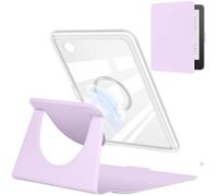 YoungMe 360 Degree Rotating Case for 6" Kobo Clara Colour 2024 Released, Detachable Magnetic Design Protective Adjustable Stand Cover Clear Back with Auto Sleep/Wake (Light Purple)