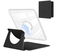 YoungMe 360 Degree Rotating Case for 7" Kobo Libra Colour 2024 Released, Detachable Magnetic Design Protective Adjustable Stand Cover Clear Back with Auto Sleep/Wake (Black)