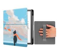 YoungMe Case for Kindle Scribe (10.2"", 1th Generation, 2022 Release) with Hand Strap, Hard PC Smart Case with Auto Wake/Sleep Function with Pen Holder for Kindle Scribe 10.2 inch (Cat's Dreams)