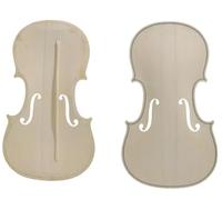 YoungMonic 1pcs Unfinished DIY violin top spruce wood violin wood Repair set up violins tone wood New (Spruce Wood)