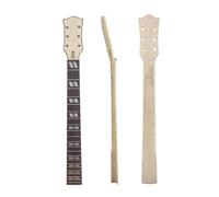 YoungMonic 22 Fret Maple Electric Guitar Replacement Neck, 24.75 Inch Scale Rosewood Fretboard with Binding & Diamond Inlay, Normal Nut Bolt-On Heel Guitar Parts Unfinished (Style 1)