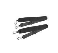 YoungMonic 3pcs Shoulder Strap Replacement Padded Adjustable Bag Strap with Hooks for Laptop Violin Viola Cello Case Straps, 黑色, 01