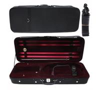 YoungMonic 4/4 Full Size Viola Case Lightweight Nylon Oblong Viola Box Portable Viola Case for 15-16inch Viola Durable Light Carry Strong Viola Bag (Red Inside)