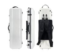 YoungMonic 4/4 Full Size Violin Case Carbon Fiber Rectangular Code Lock Box Lightweight Colourful Case with Strong Strap Violin Bag