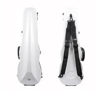 YoungMonic A Robust and Ultra-lightweight 4/4 Full Size Carbon Fiber Violin Case Weighing Approximately 2 Kg Violin Bag Violin Backpack (White)