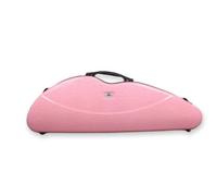 YoungMonic Advance Pink Violin case 4/4 Carbon Fiber Violin Box Code Lock Strong Light Strap (Pink)