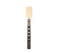 YoungMonic Advanced Bass Guitar Neck 22 Fret Maple Rosewood Fretboard Block Short Bass Neck 32 Inch (22 Fret 32 Inch)