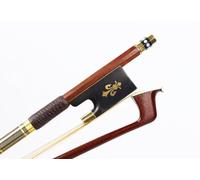 YoungMonic Brazilwood Violin Bow 4/4 Full size ebony frog Bow Straight Advance Horse Hair (4/4 Violin Bow)
