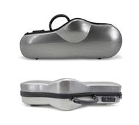YoungMonic Carbon Fiber Alto Sax Hard Case Hand Strap Saxophone Bag Strong Protection Bag (silver)