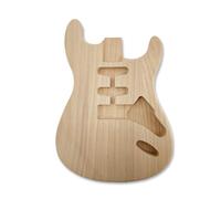 YoungMonic Electric Guitar Body Guitar Body Blank wood paulownia wood Unfinished SSH/SSS Style Guitar Replacement DIY (SSH Style)