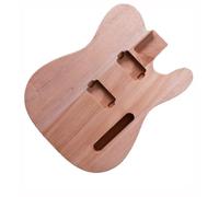 YoungMonic Electric Guitar Body, HH Style, Mahogany Wood, Unfinished, 6-String, Natural, DIY Guitar Replacement