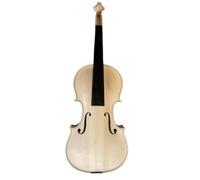 YoungMonic full-size Handmade Professional Unfinished Violin One Piece Flame Maple Back Spruce Luthier DIY Violin (4/4)