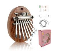YoungMonic Mini Kalimba Thumb Piano 8 Keys Finger Thumb Piano with Accessory Music Gift for Beginners & Adults
