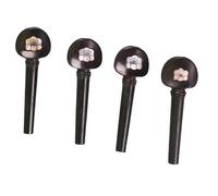 YoungMonic New 4pcs/12pcs 4/4 Violin Peg Ebony Wood Inlay Violin Pegs Accessories for Violin Parts (4pcs)
