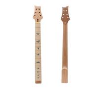 YoungMonic New Guitar Arm 22 Frets 24.75 Inch Mahogany Maple Fretboard Bird Inlay DIY Guitar Replacement (22 Frets 24.75 Inch)
